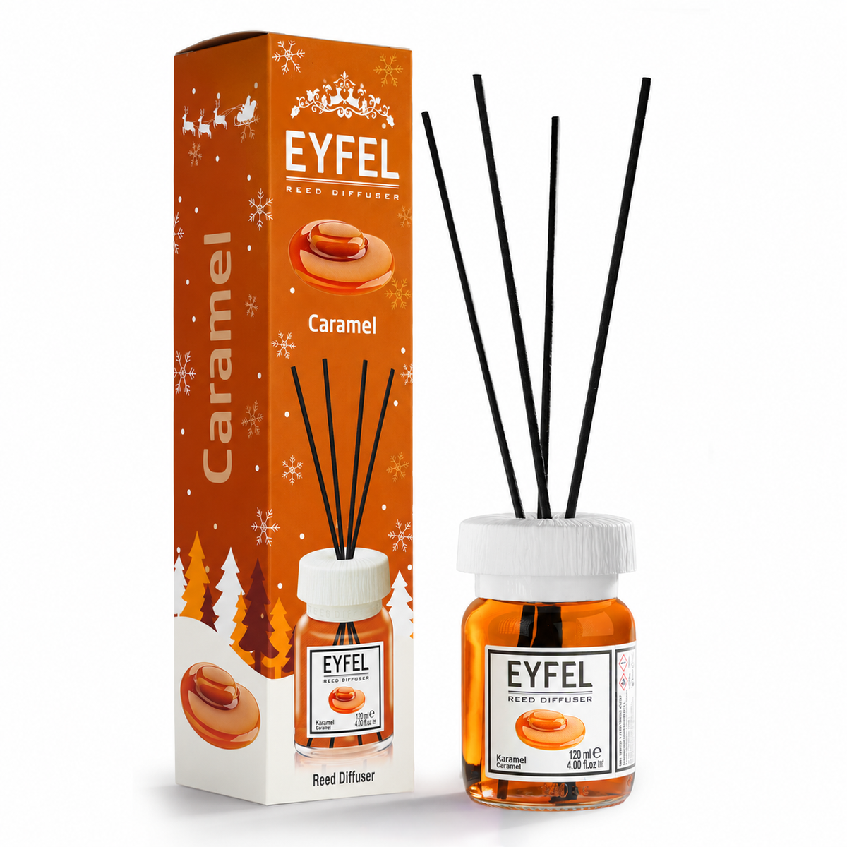 Świąteczne Eyfel Zapach Domowy Karmel 120 ml