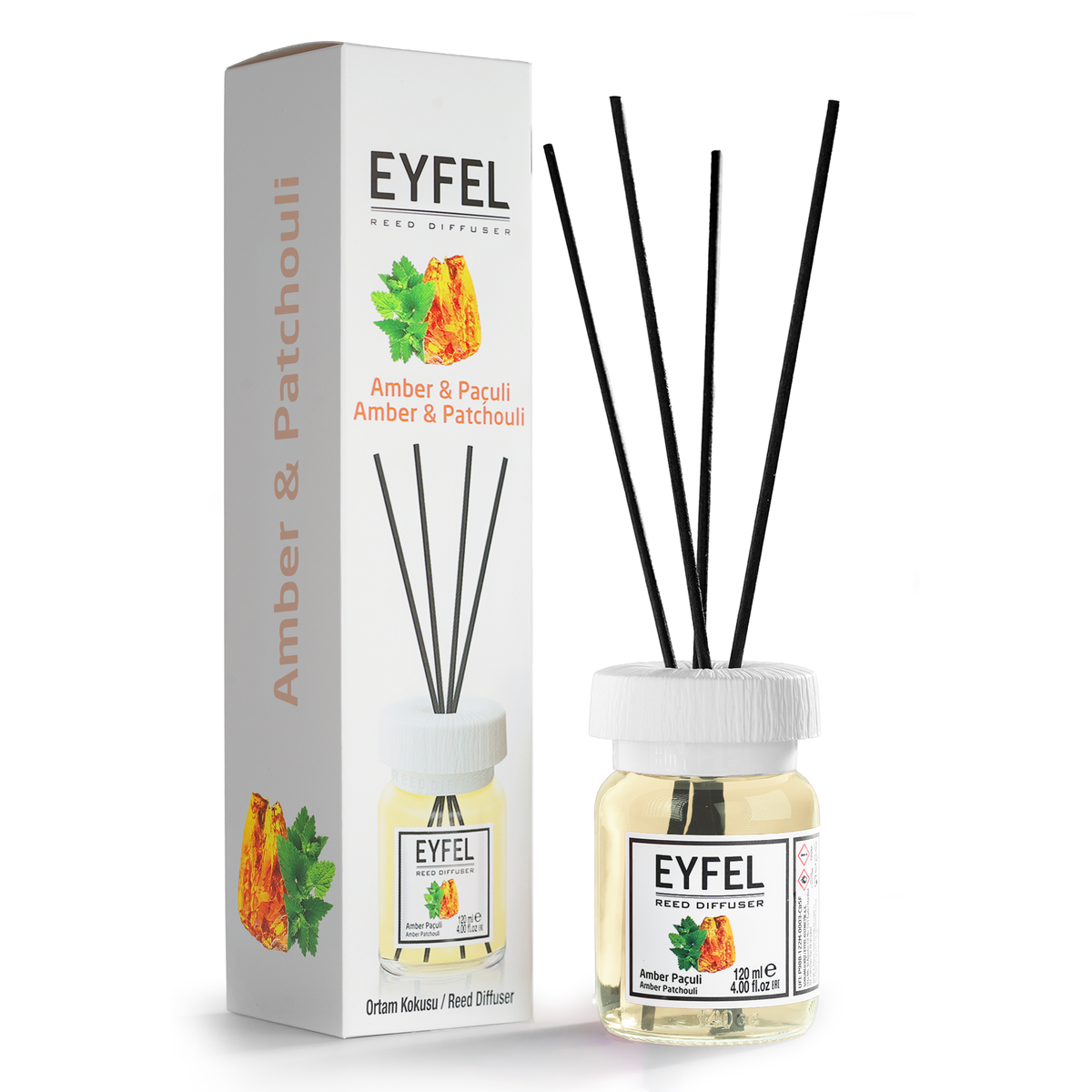 EYFEL Dyfuzor Zapachowy 120 ml — Amber & Paczuli