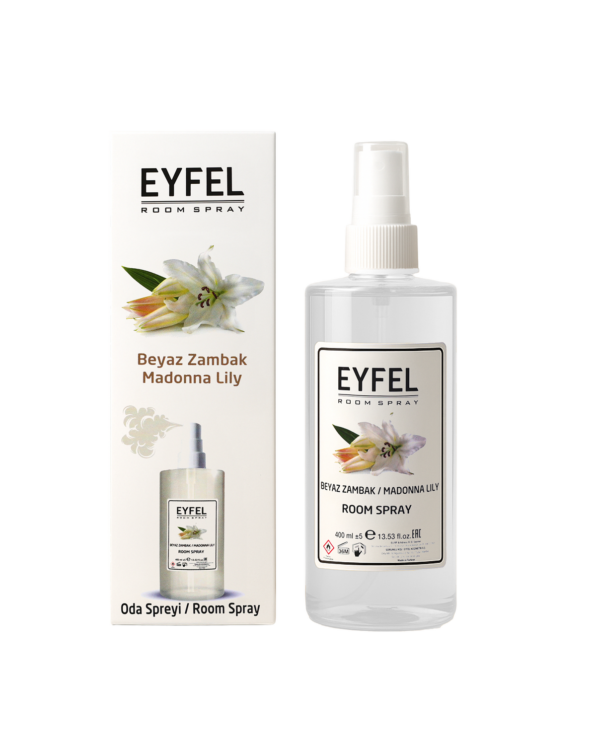 EYFEL Odświeżacz Powietrza - BIAŁA LILIA - 400ml