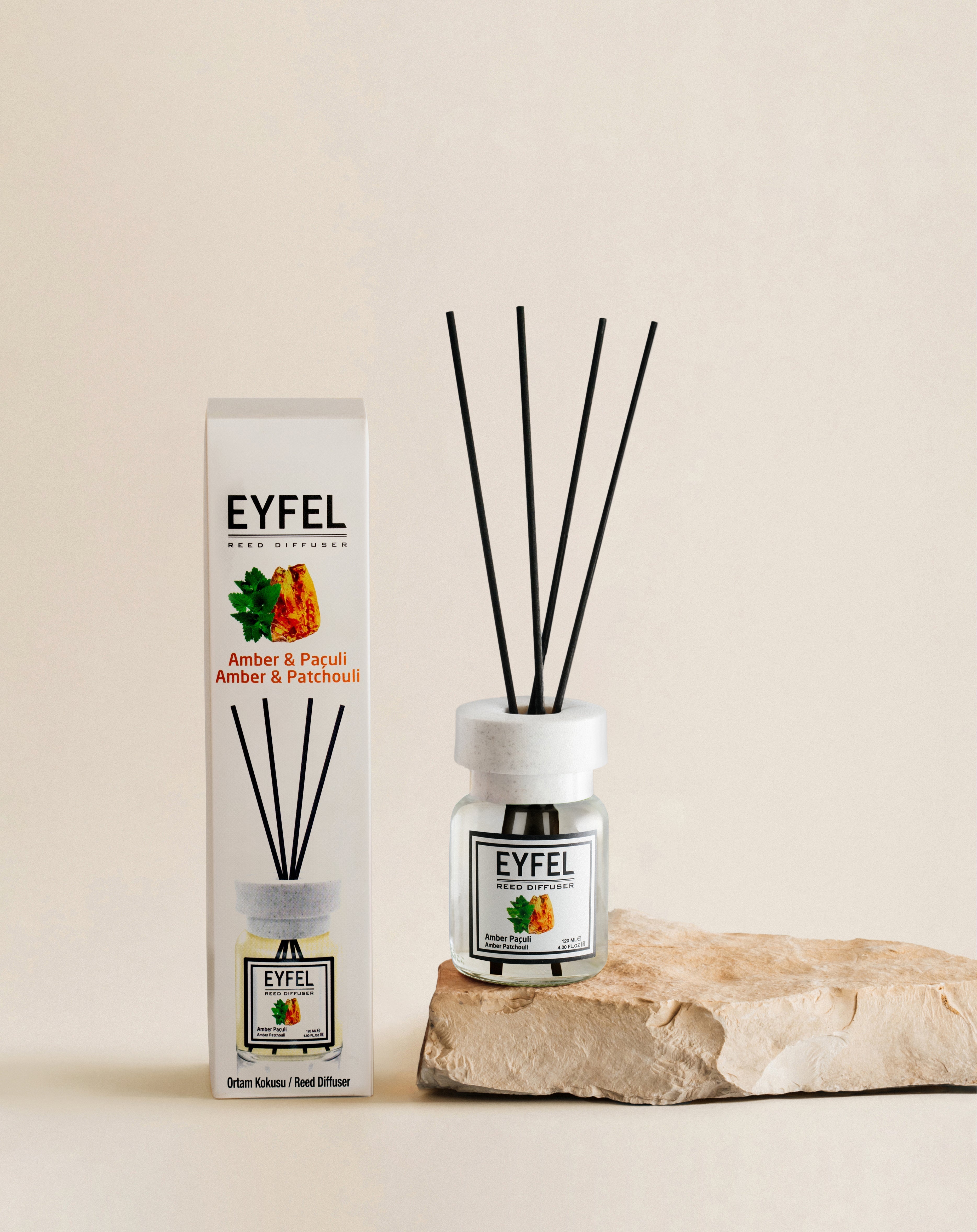 EYFEL Fragrance Diffuser 120 ml — Amber & Patchouli