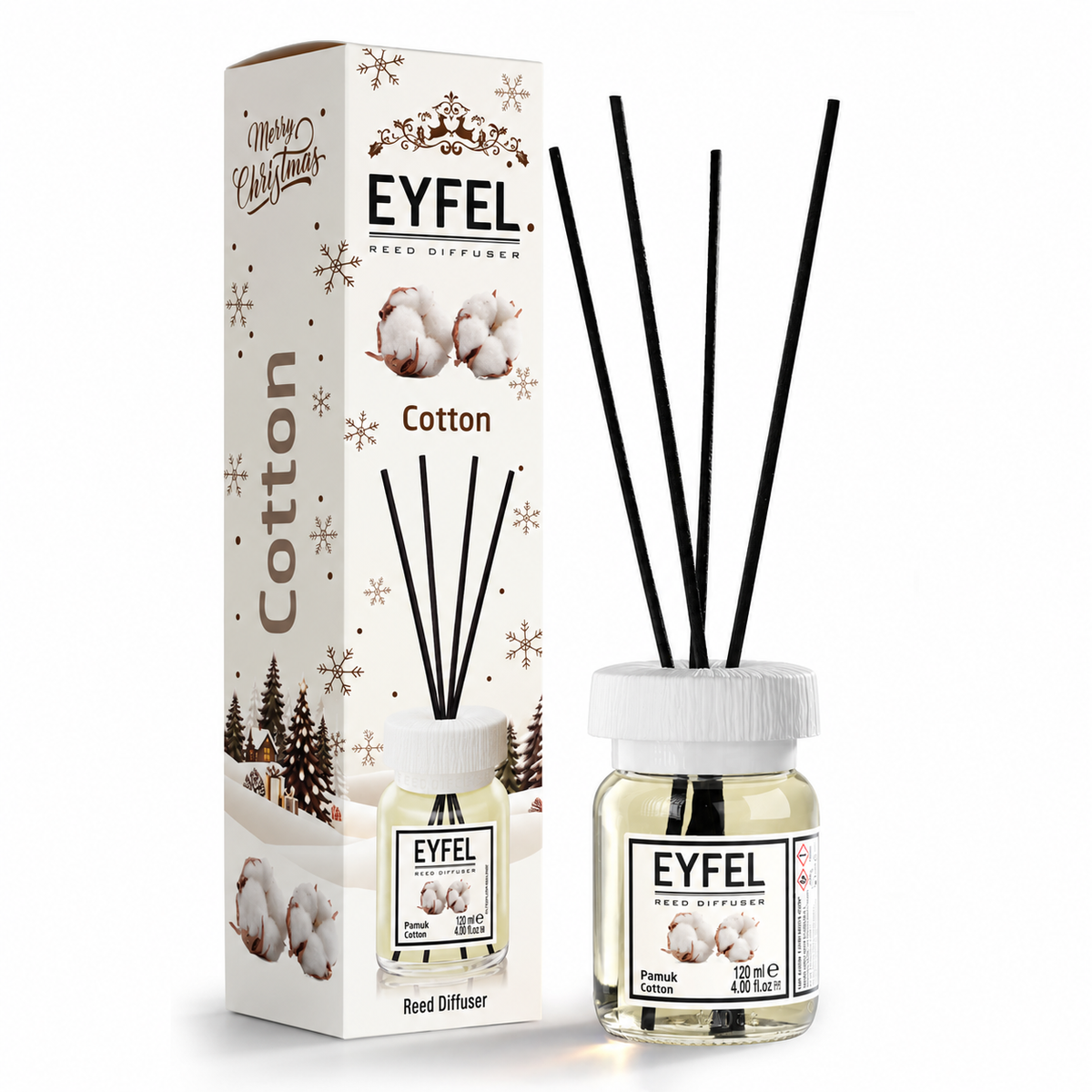 Świąteczne Eyfel Zapach Domowy Bawełna 120 ml