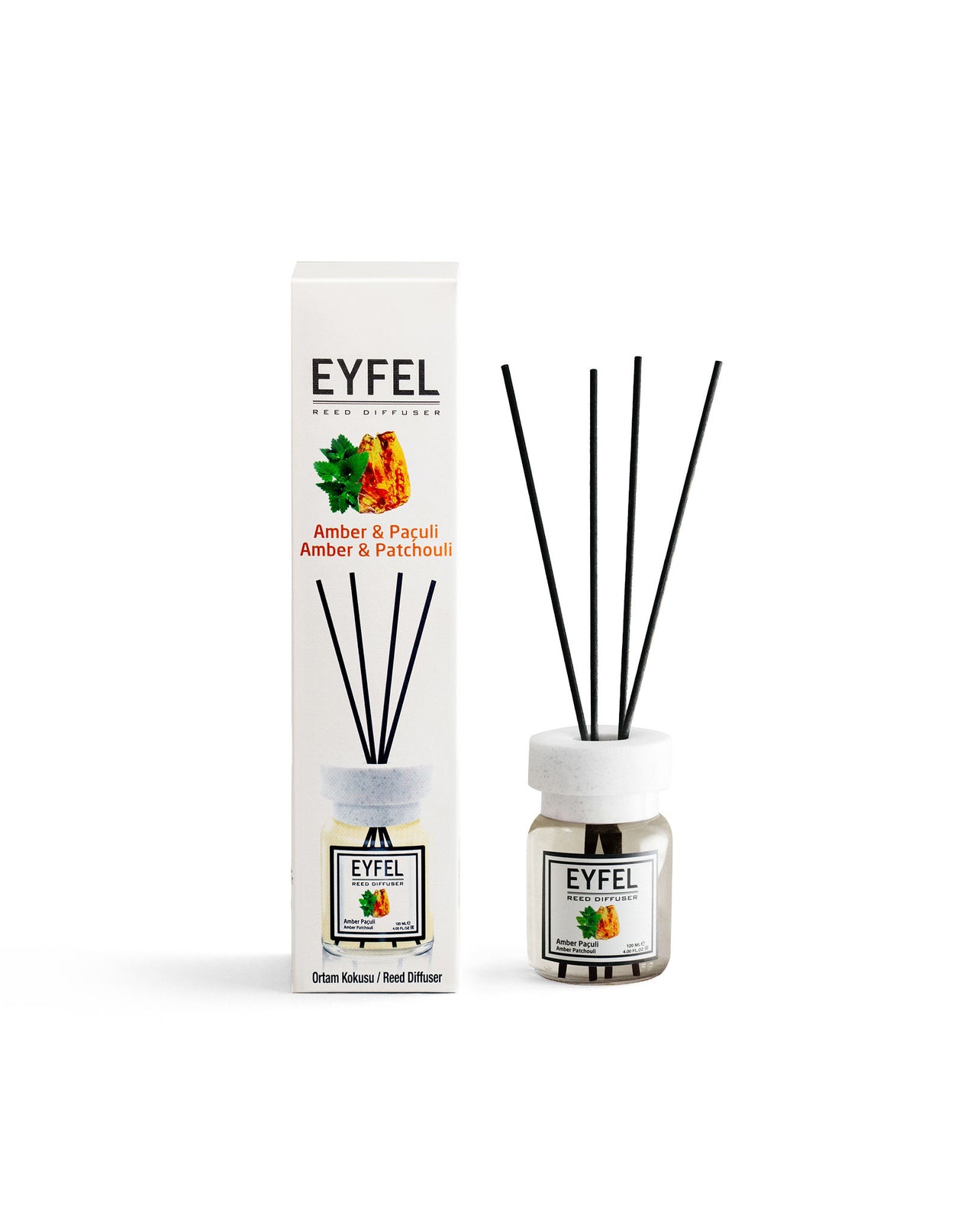 Dyfuzor zapachowy EYFEL 120 ml — Bursztyn i paczula
